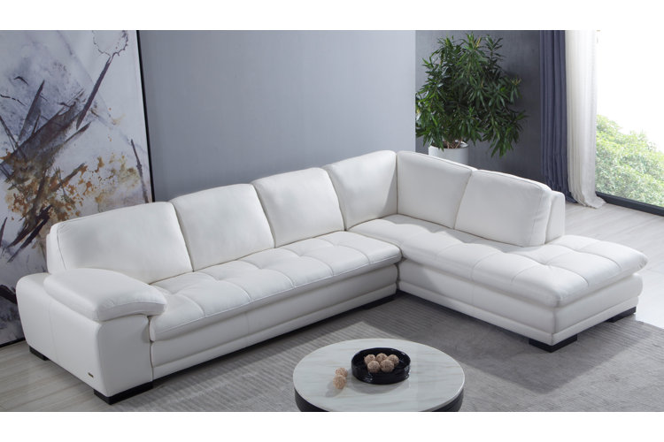 White sectional deals wayfair